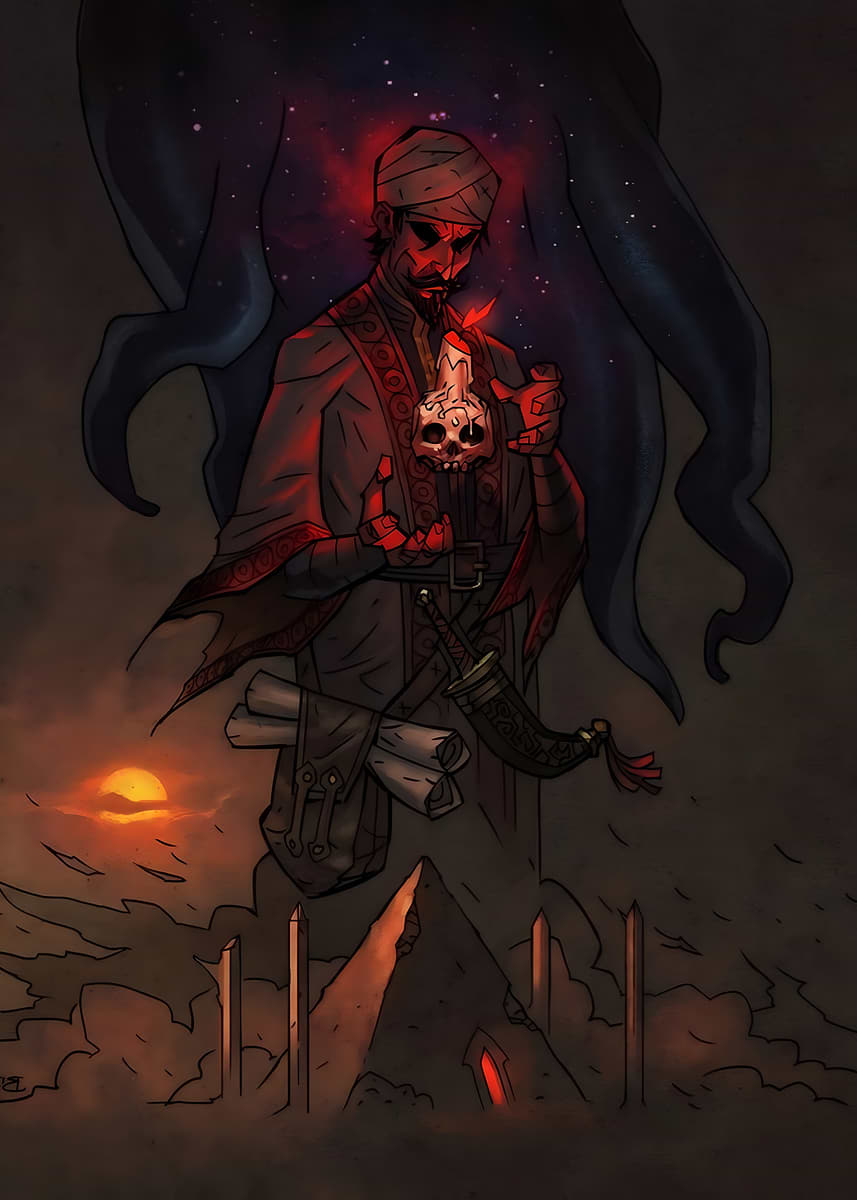 'Dark Ritual Illustration' Poster, picture, metal print, paint by ...