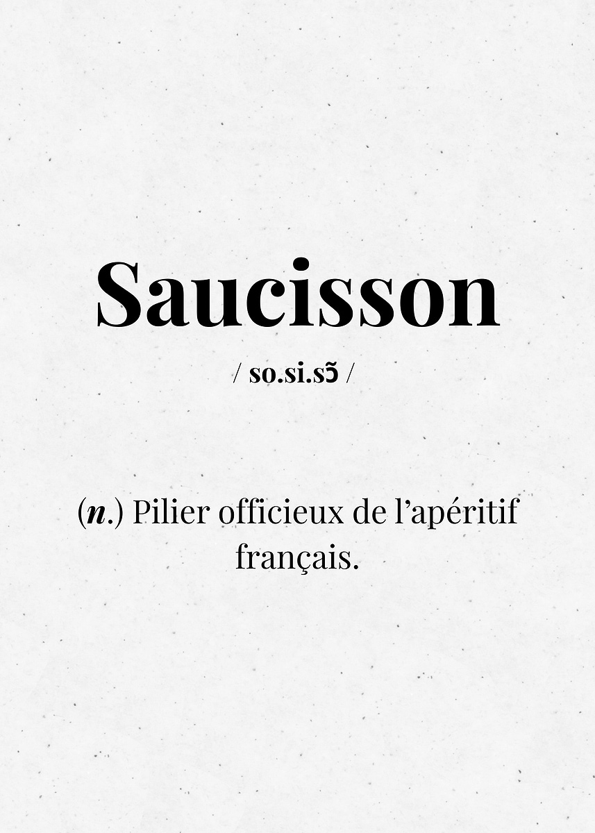 'Saucisson' Poster, picture, metal print, paint by KinoInco | Displate
