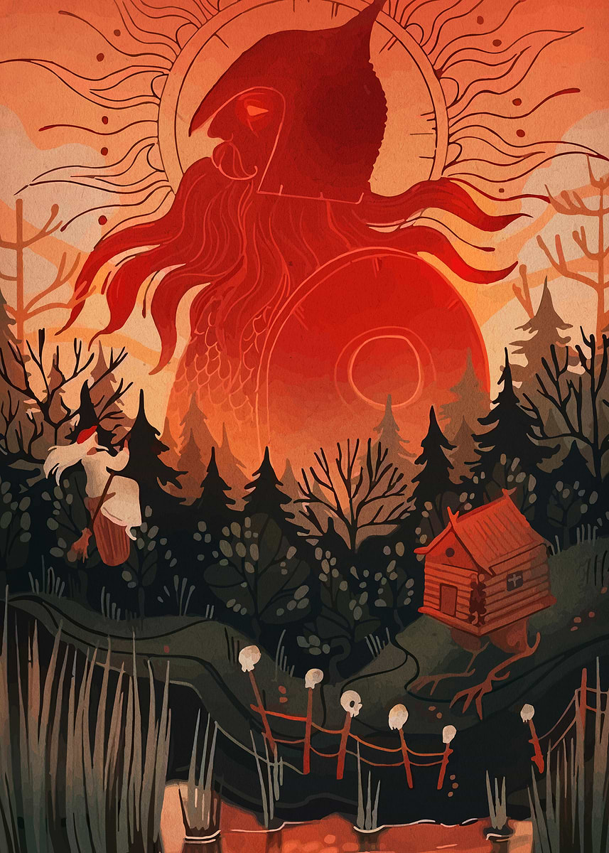 'Slavic Mythology Illustration' Poster, picture, metal print, paint by ...