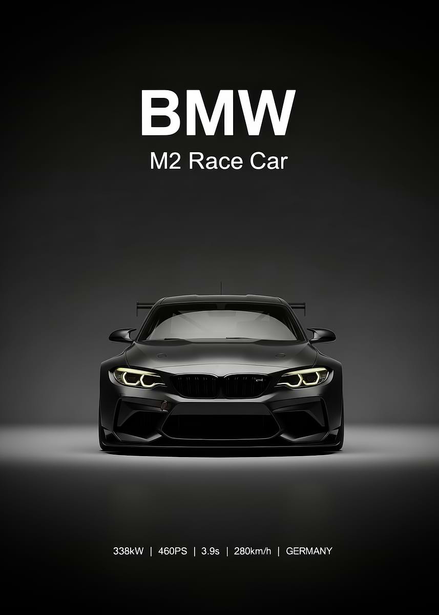 'BMW M2 Race Car poster' Poster, picture, metal print, paint by m5 ...