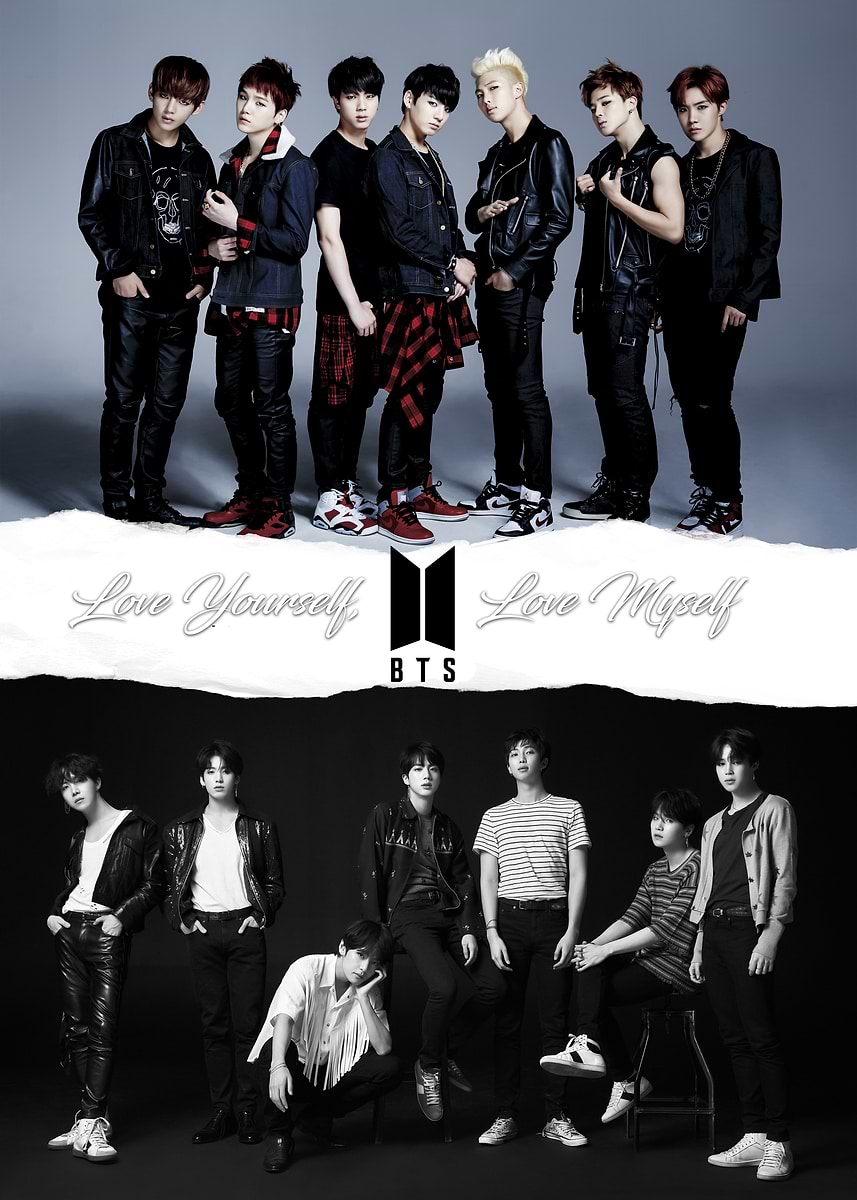 BTS Love Yourself, Love Myself' Poster, picture, metal print