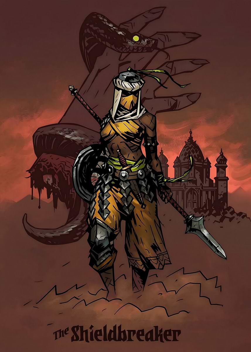 'The Shieldbreaker: Dark Fantasy Illustration' Poster, picture, metal ...