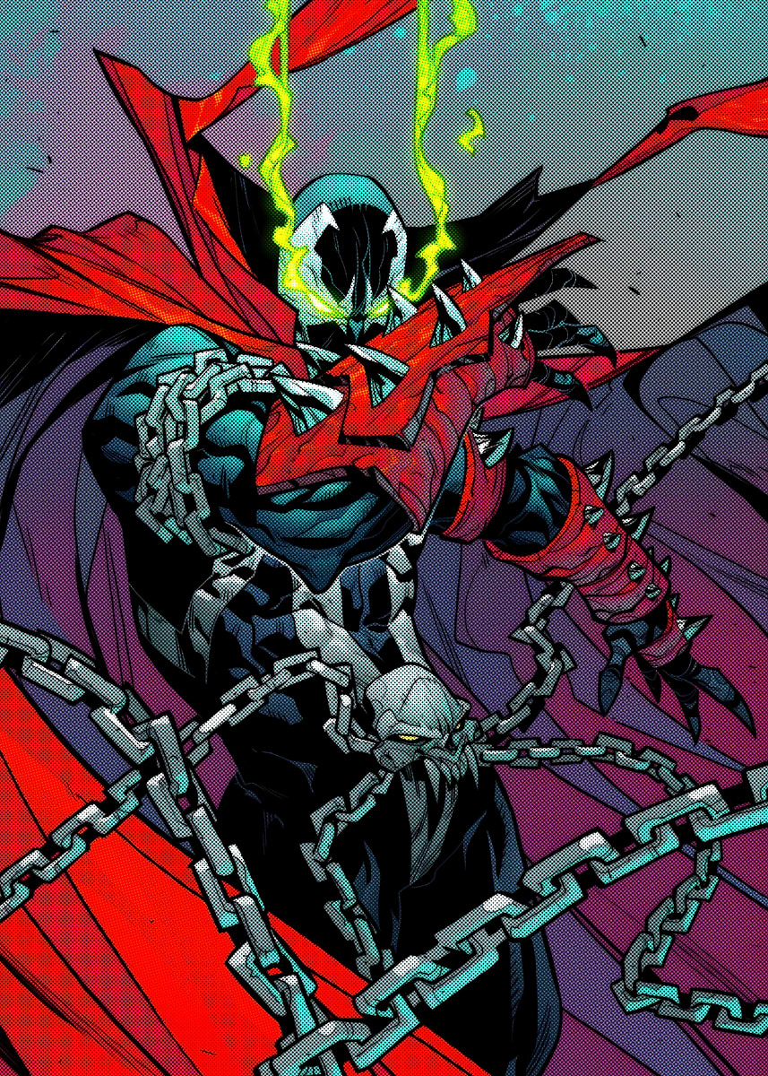 'Spawn Comic Book Art' Poster, picture, metal print, paint by p i u p i ...