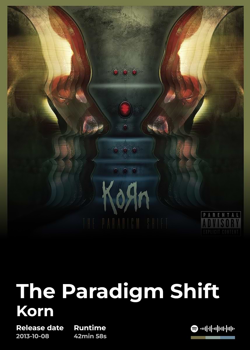 Korn - The Paradigm Shift Album' Poster, picture, metal print