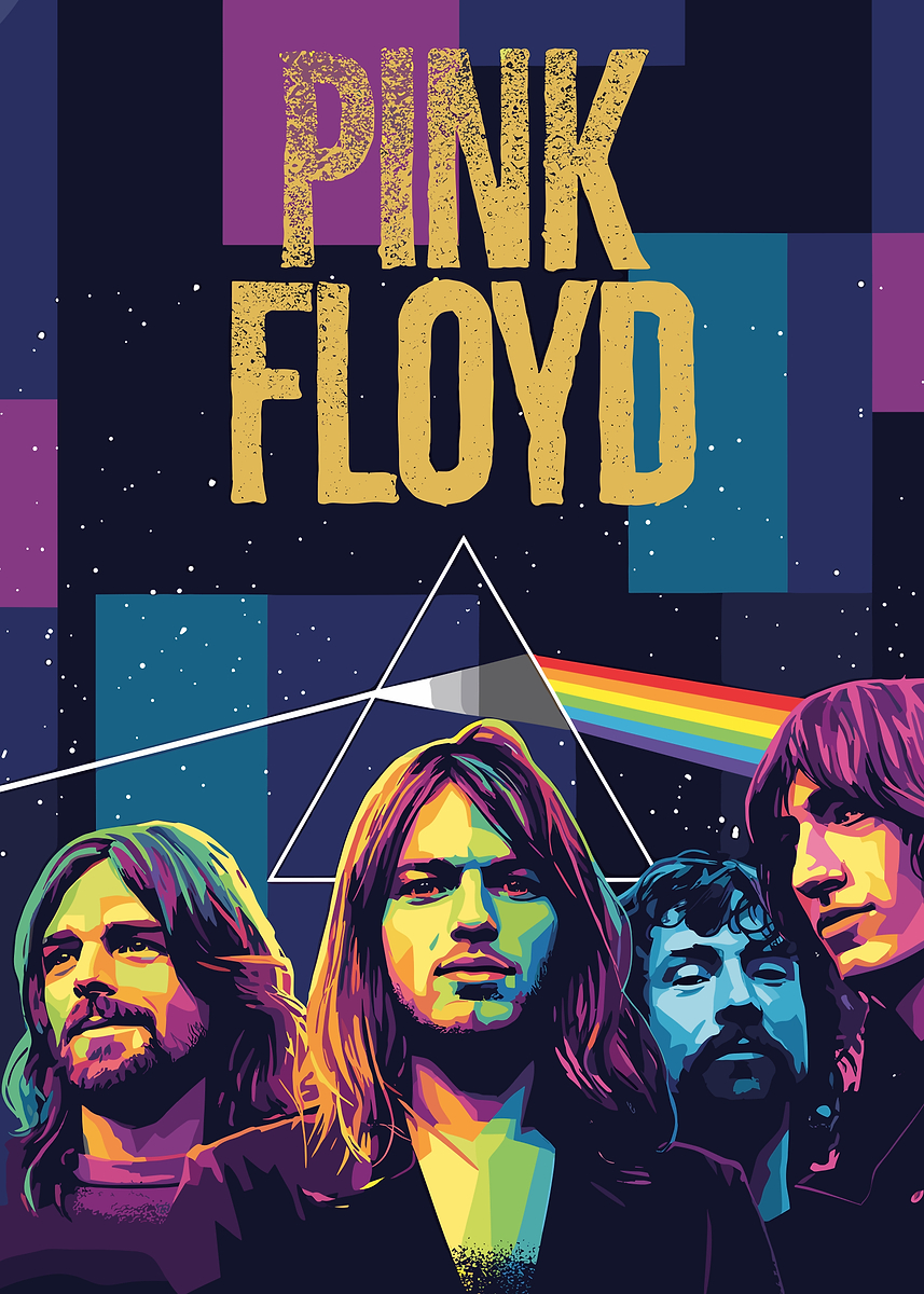 Pink Floyd Band Poster Art' Poster, picture, metal print, paint by