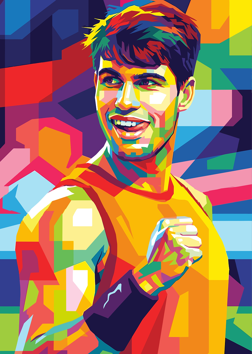 Carlos Alcaraz Pop Art Portrait' Poster, picture, metal print