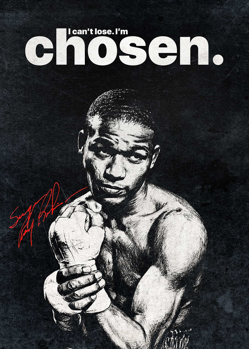 Inspirational Boxing Poster – I Can't Lose, I'm Chosen' Poster