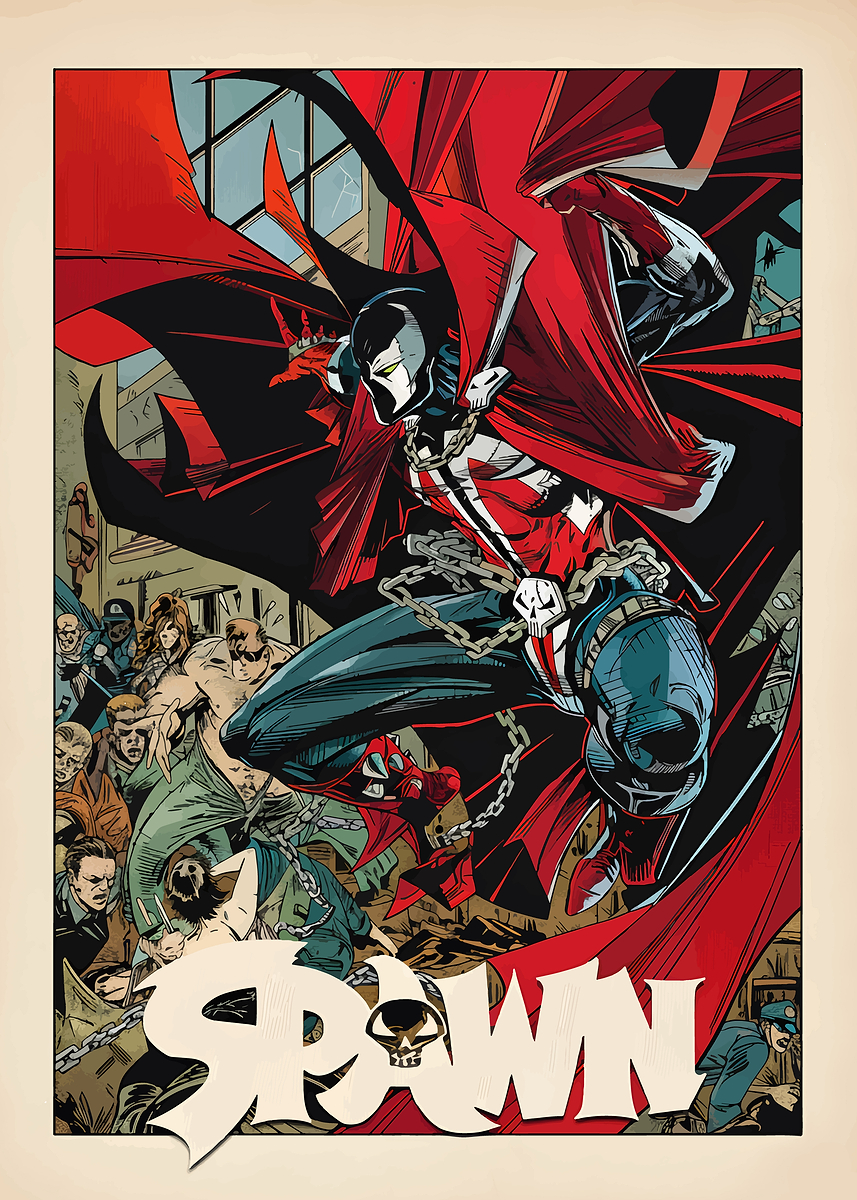 'Spawn Comic Book Cover Art' Poster, picture, metal print, paint by ...