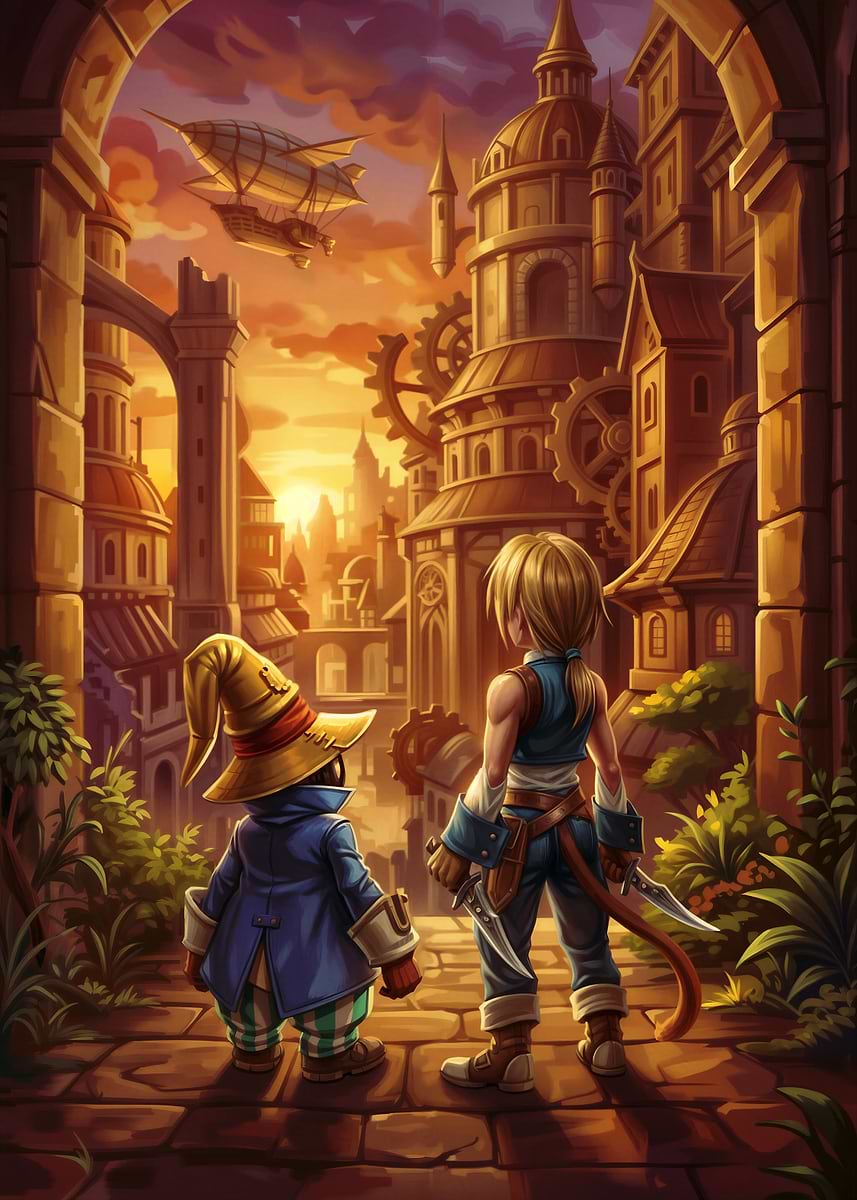 Final Fantasy IX: Alexandria' Poster, picture, metal print, paint