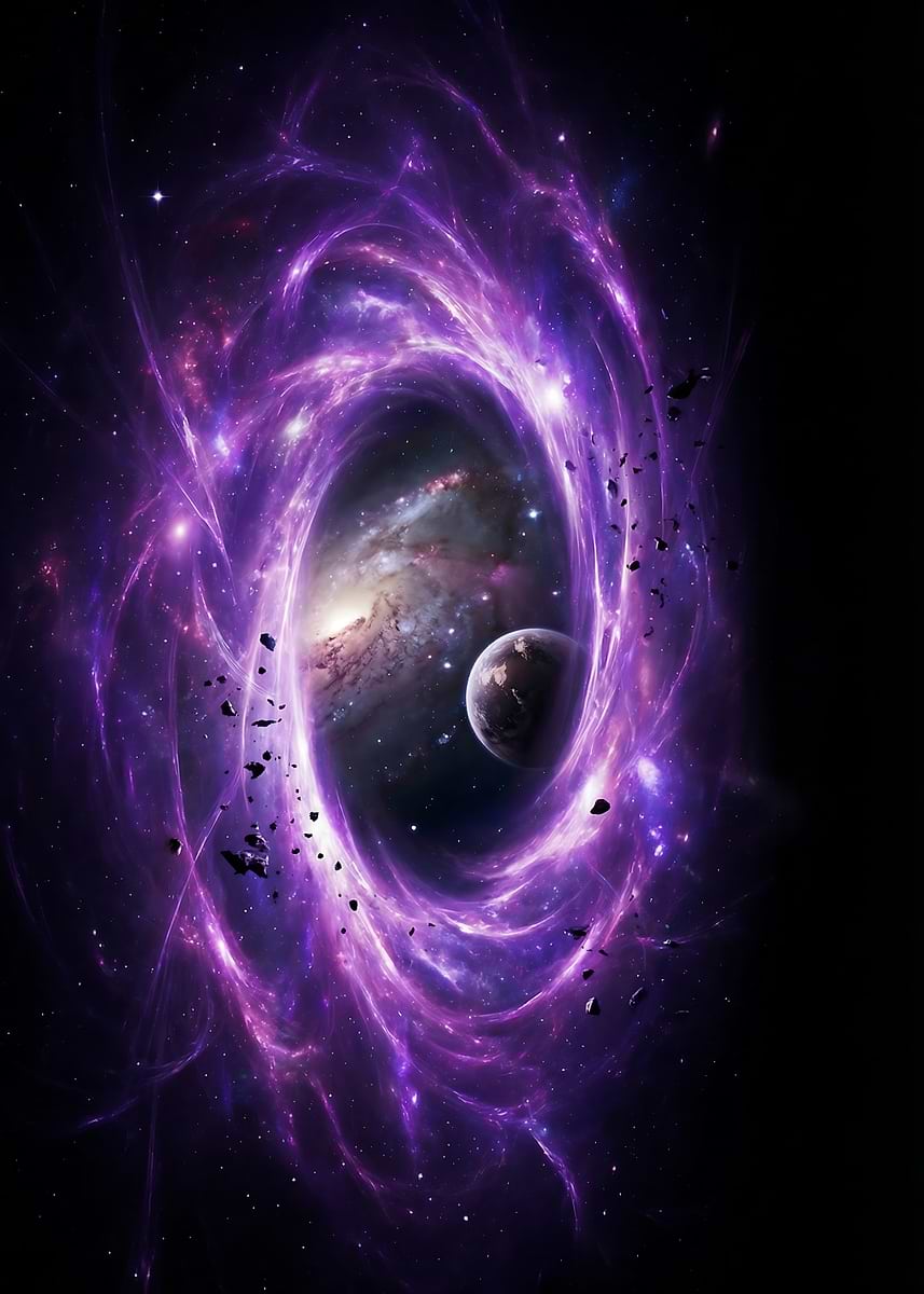 Interstellar Gateway The Cosmic Wormhole' Poster, picture, metal