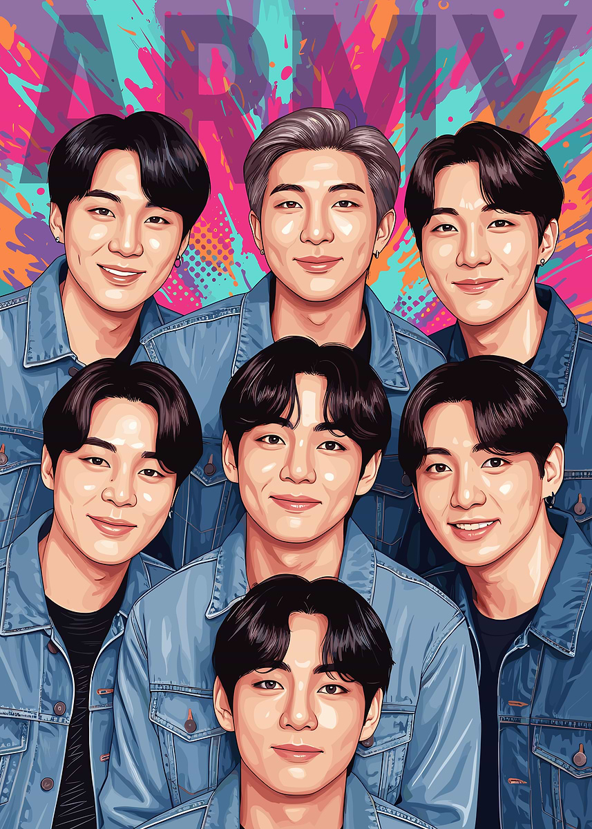BTS 写真集 ポスター armykit まとめ売り BTS Army Portrait' Poster, picture, metal print, paint by ALAMAT