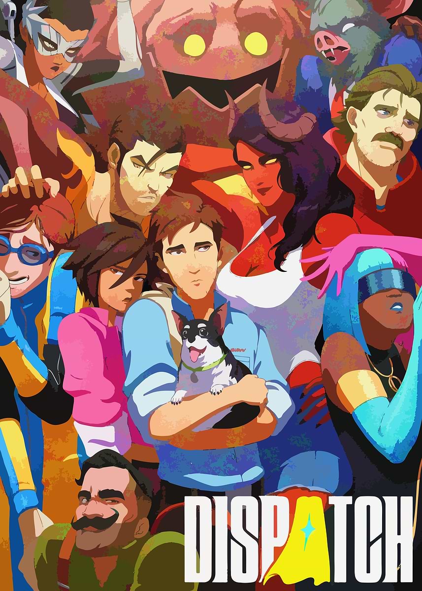 'Dispatch: Group of Diverse Characters' Poster, picture, metal print ...