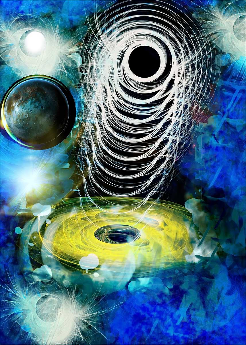 'Abstract Space Vortex' Poster, picture, metal print, paint by kumar ...