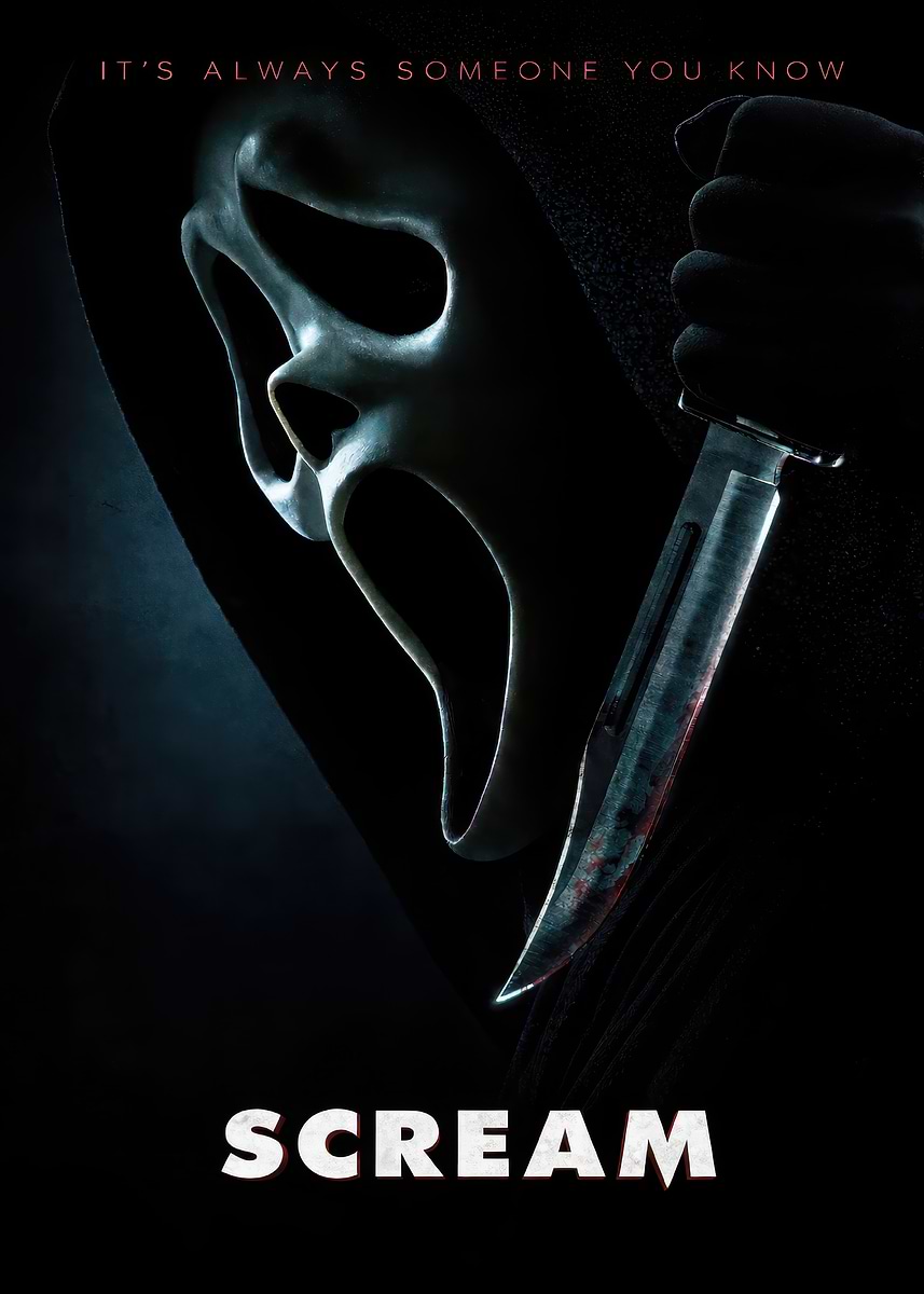 Scream Movie - Horror Movies for your Game Room | Displate