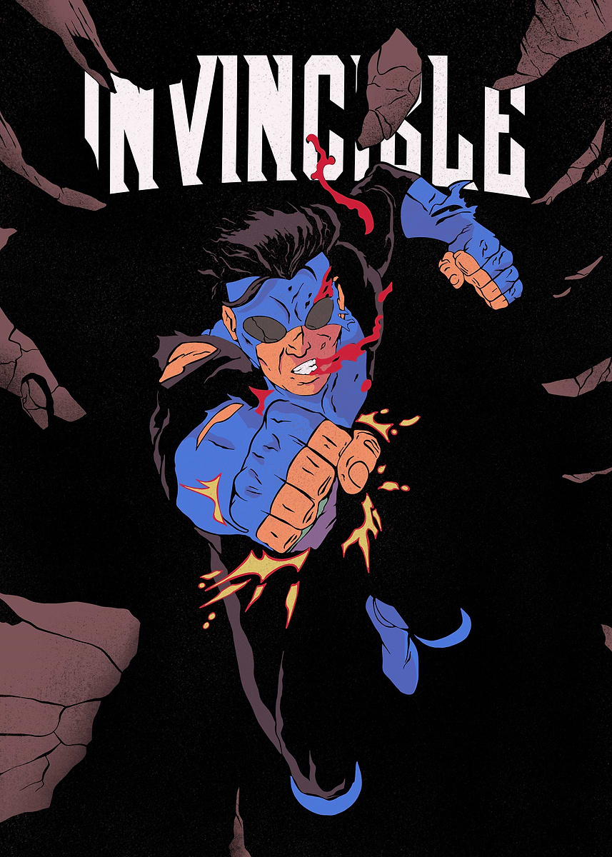 Invincible Art Complex 'Invincible Art' Poster, picture, metal print, paint by Ar dani | Displate