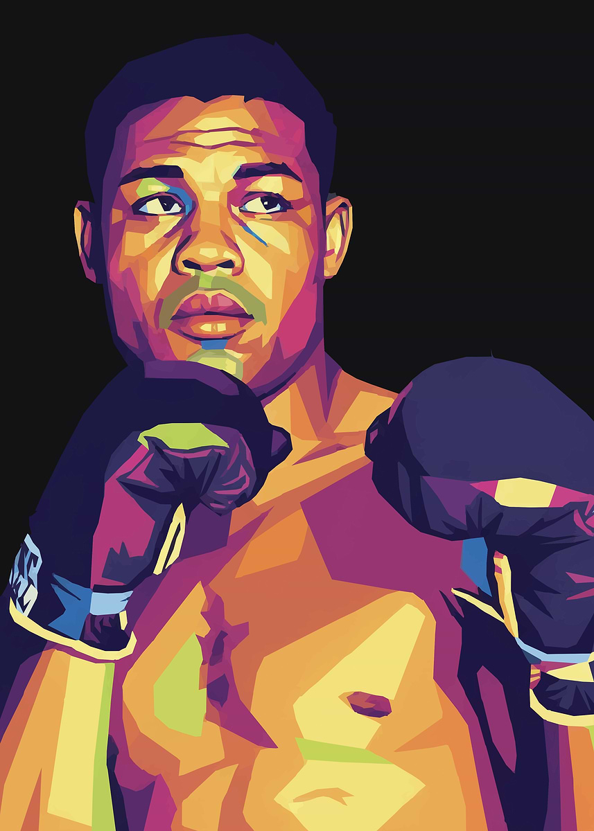 'Boxer Portrait Pop Art' Poster, picture, metal print, paint by ...