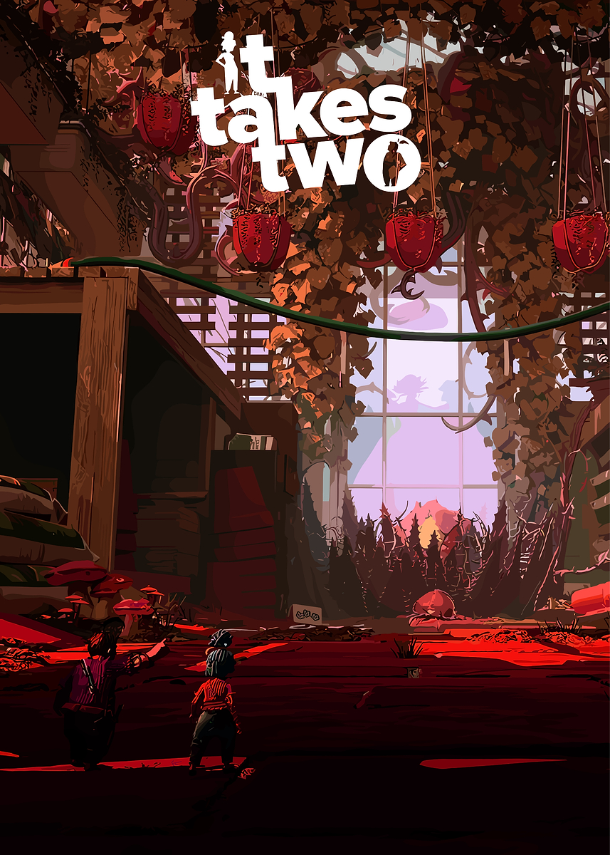'It Takes Two Game Cover Art' Poster, picture, metal print, paint by ...