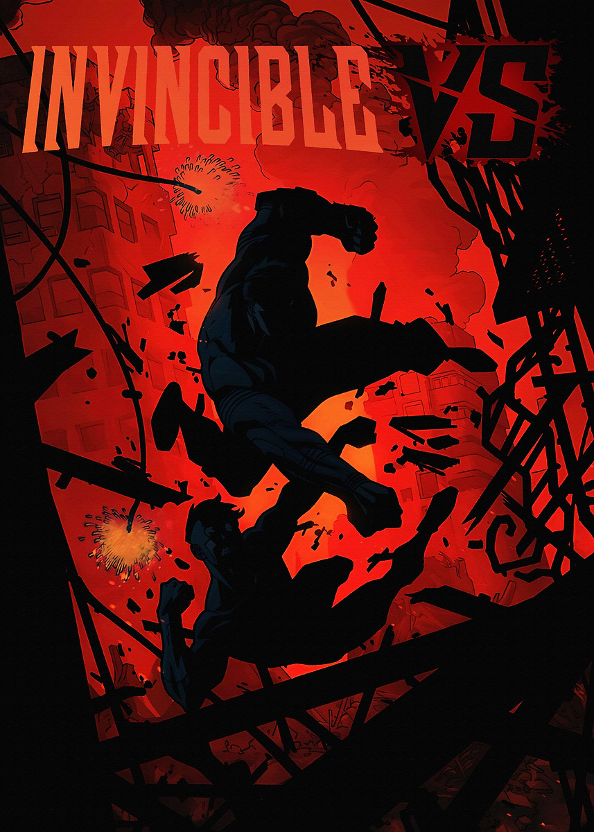 'Invincible VS Comic Book Cover Art' Poster, picture, metal print ...