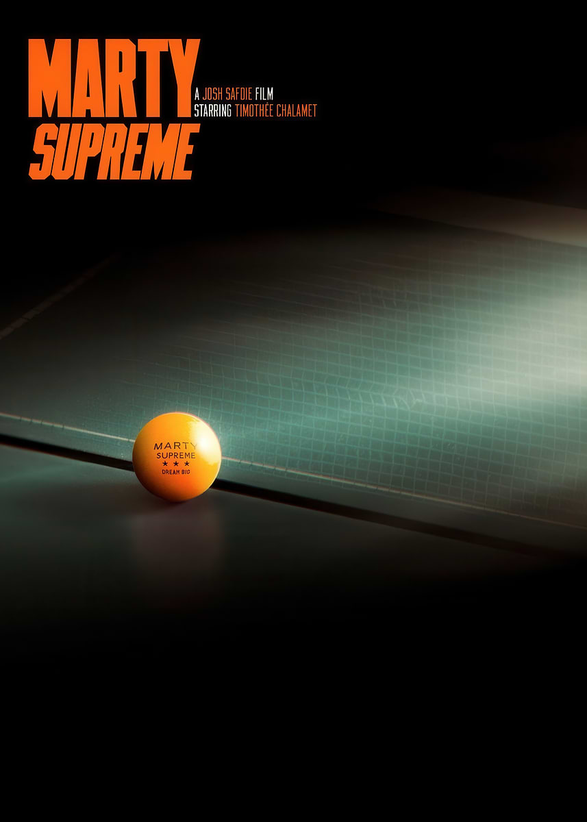 Marty Supreme Movie Poster' Poster, picture, metal print, paint by