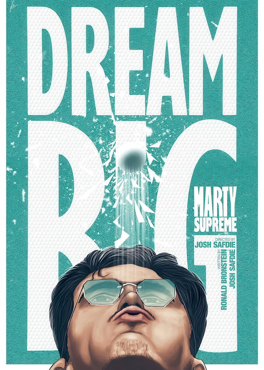 Dream Big Marty Supreme Poster' Poster, picture, metal print