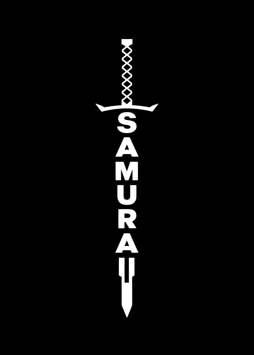 'Samurai Sword Text Art' Poster, picture, metal print, paint by DNSM ...