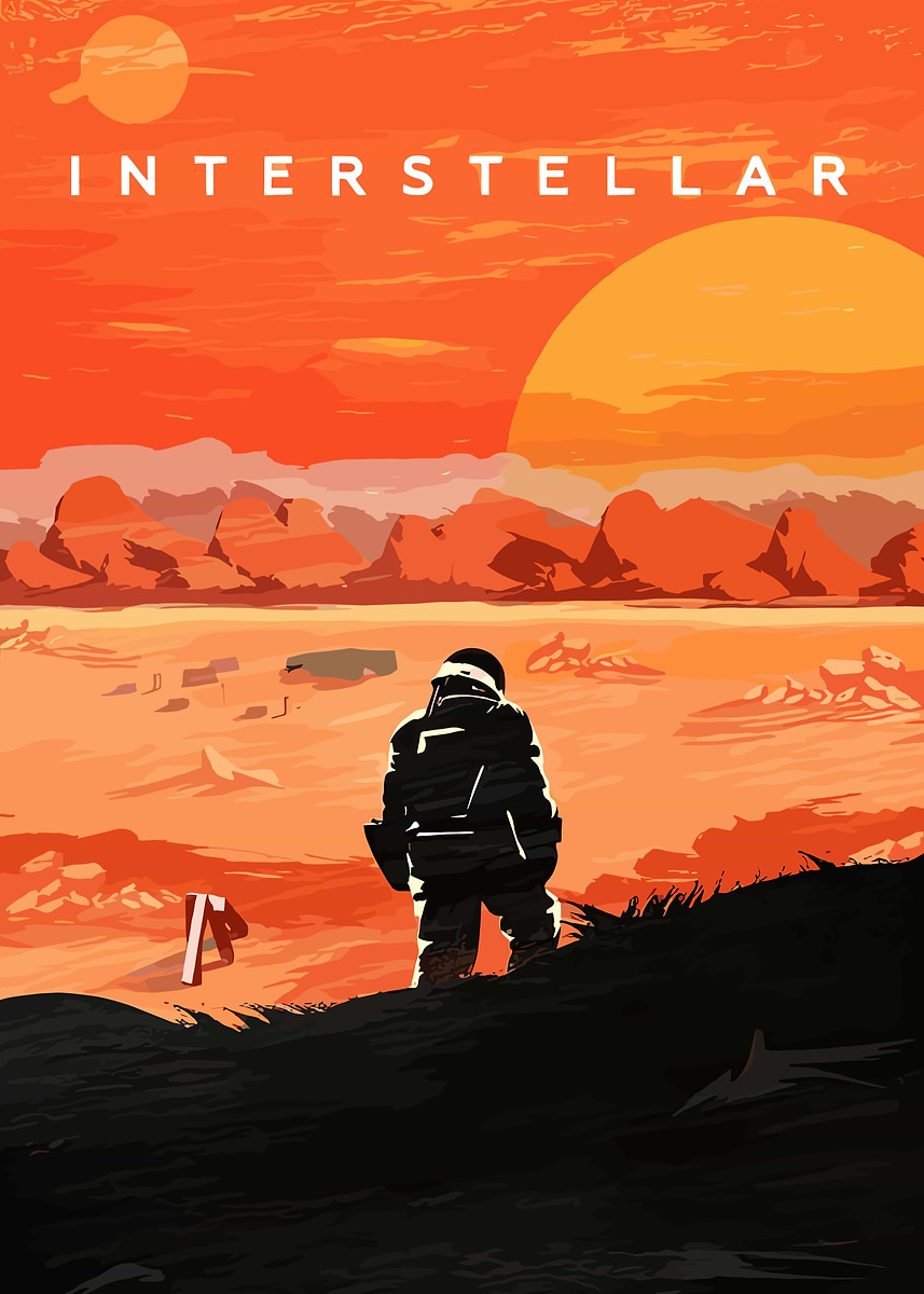 Interstellar Movie Poster Art' Poster, picture, metal print, paint