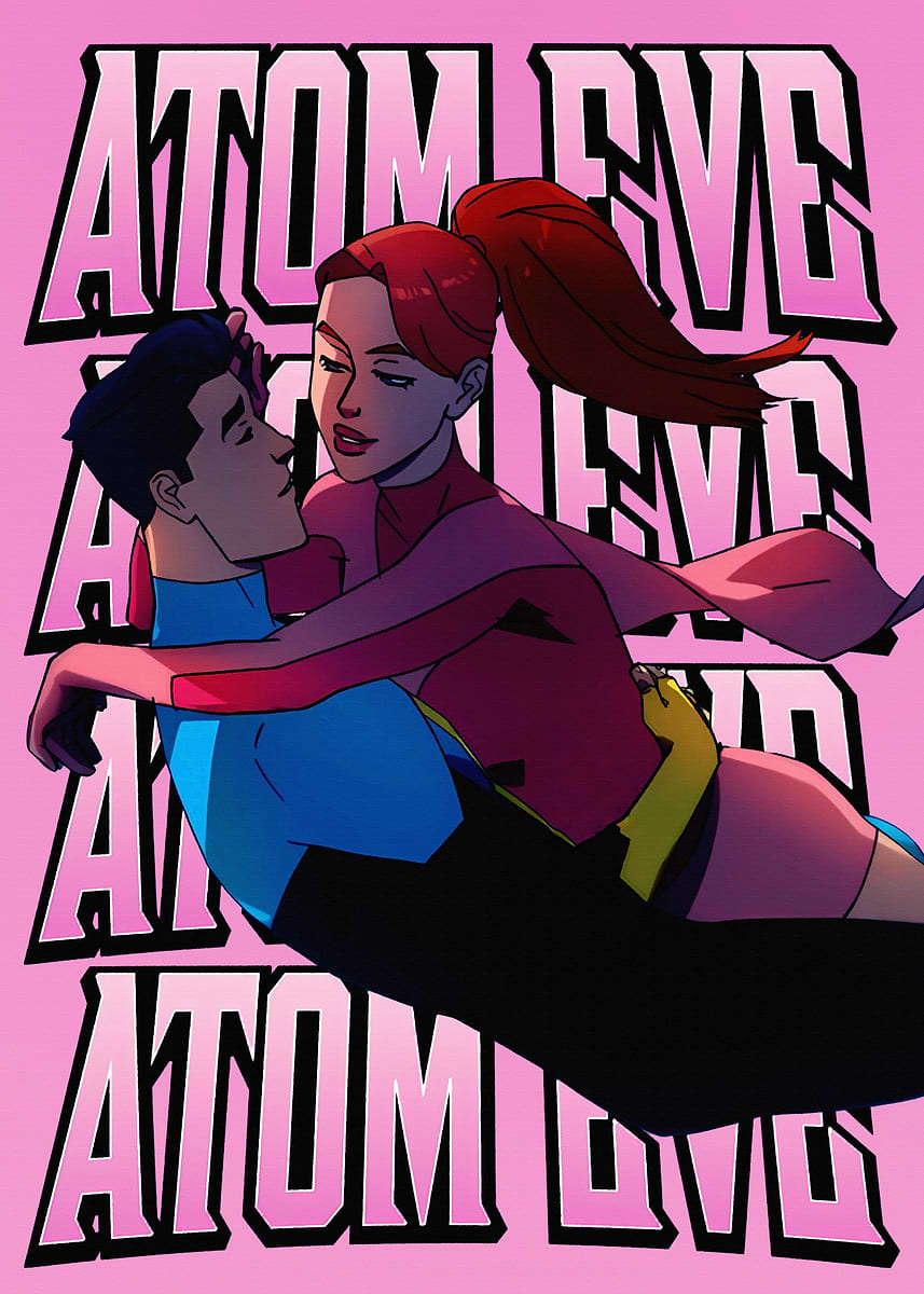 Atom Eve And Invincible Embrace Poster Picture Metal Print Paint atom-eve-and-invincible-embrace-poster-picture-metal-print-paint