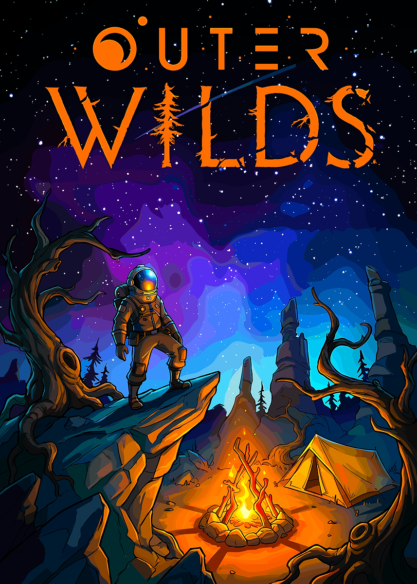 Outer Wilds Game Poster' Poster, picture, metal print, paint by