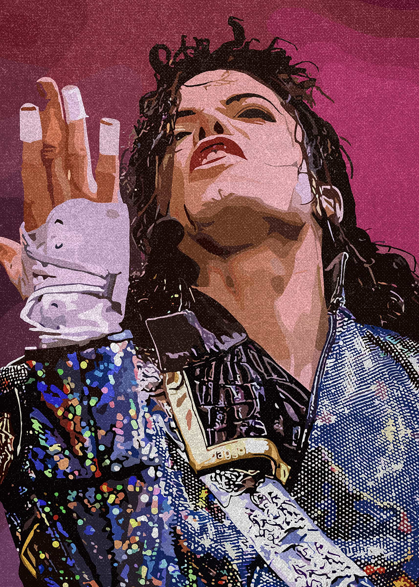Michael Jackson Portrait' Poster, picture, metal print, paint by