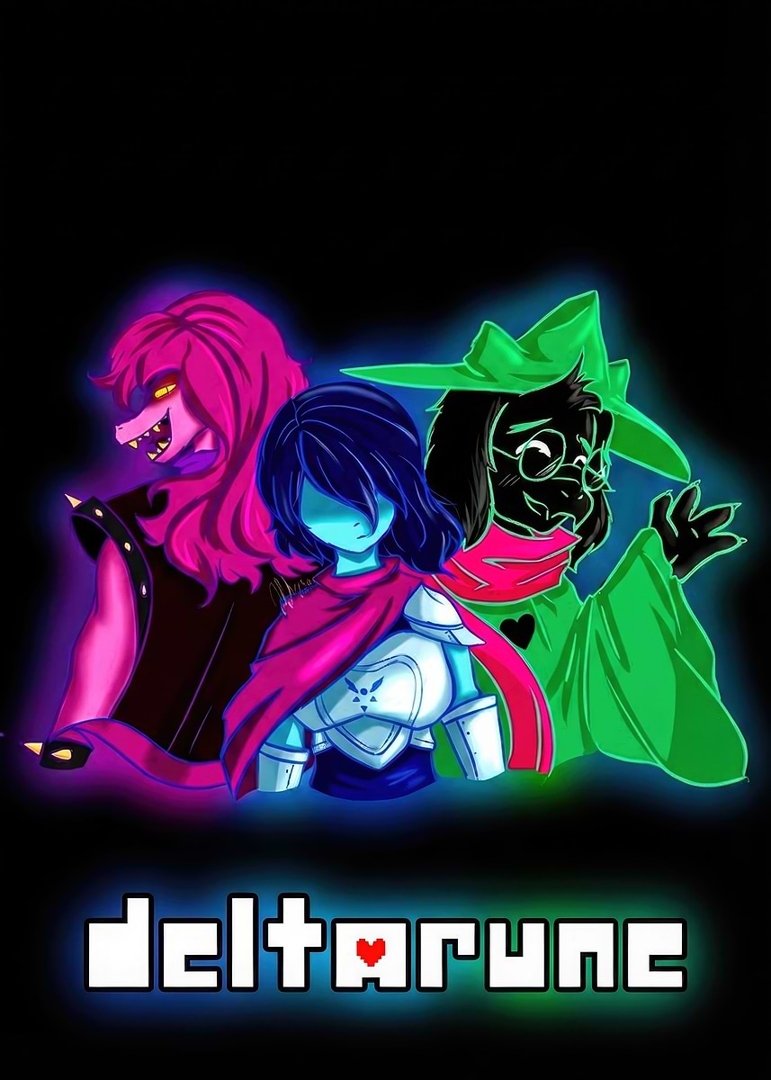 Deltarune Characters Fan Art Poster Picture Metal Print Paint By deltarune-characters-fan-art-poster-picture-metal-print-paint-by
