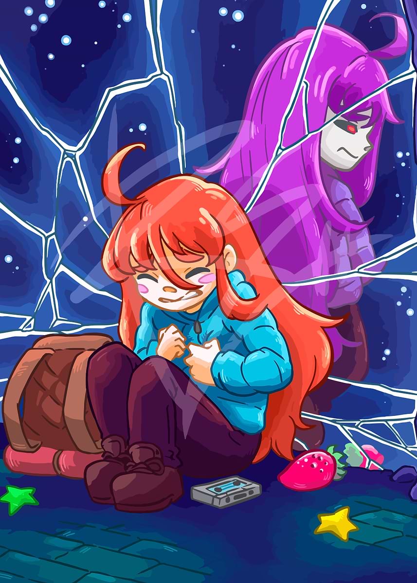 'Celeste: Madeline and Badeline' Poster, picture, metal print, paint by ...