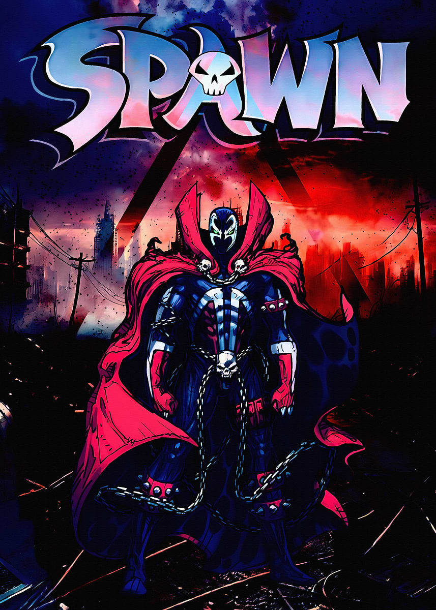 Spawn Comic Book Cover Art' Poster, picture, metal print, paint by