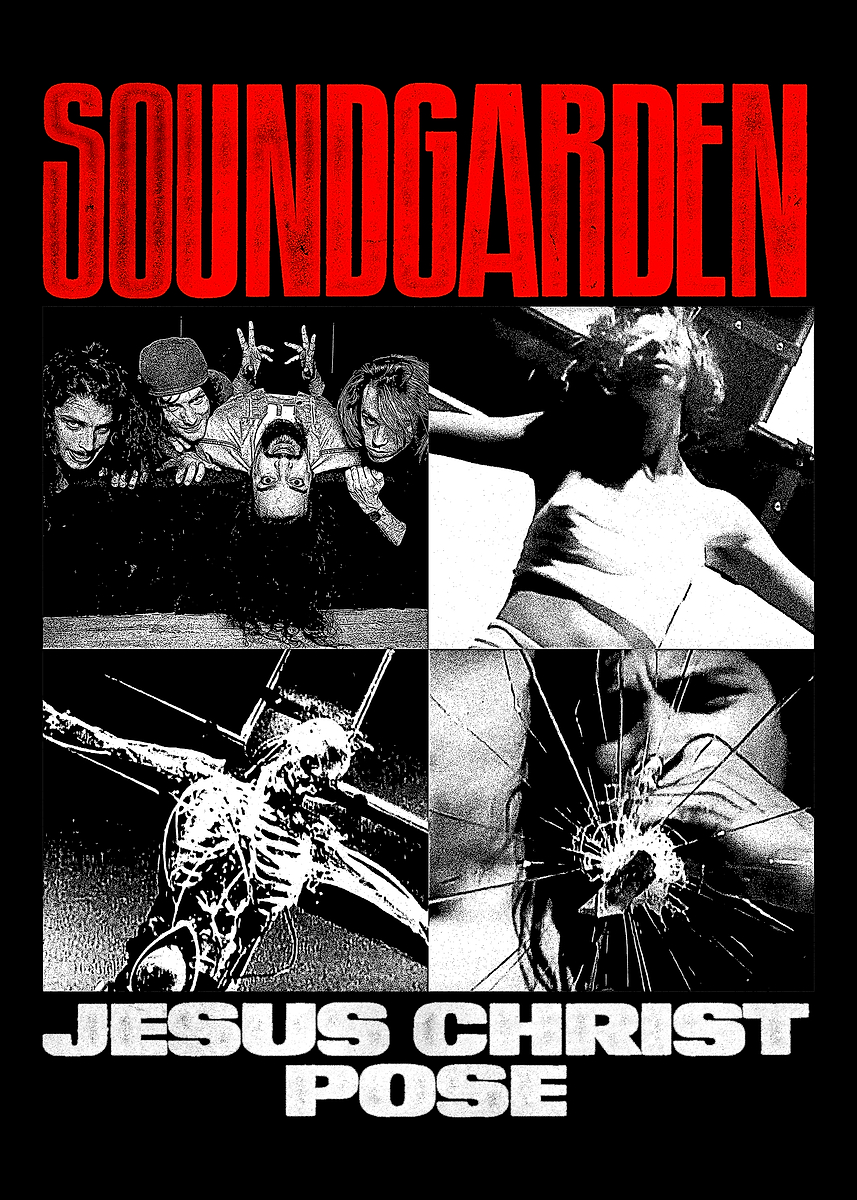 Soundgarden - Jesus Christ Pose Album Art' Poster, picture, metal