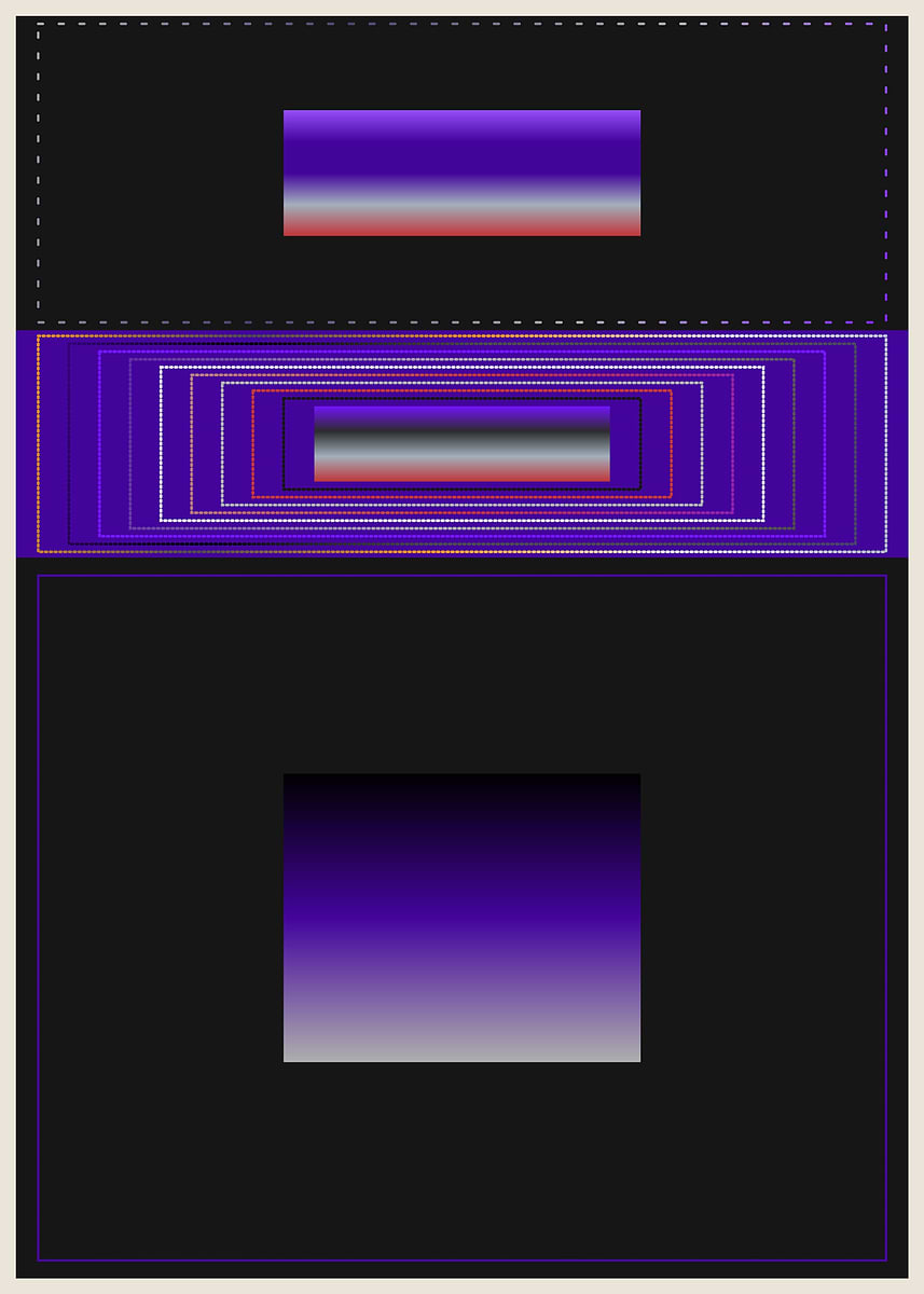 'Abstract Rectangles and Square Composition' Poster, picture, metal ...