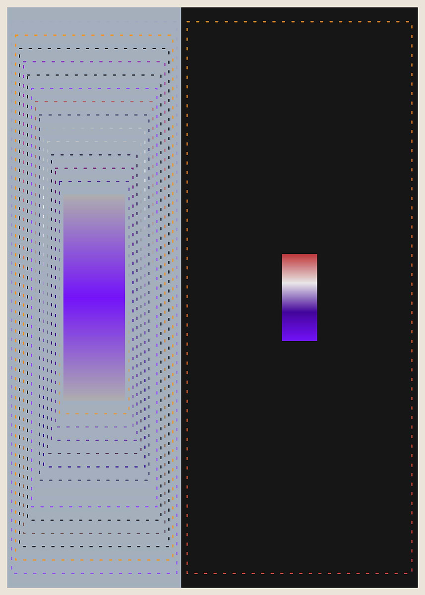 'Abstract Gradient Rectangles' Poster, picture, metal print, paint by ...