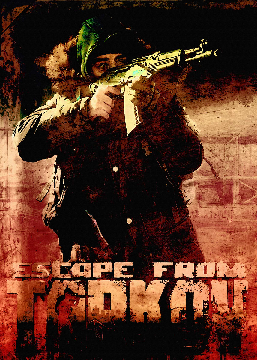 Escape From Tarkov Game Poster' Poster, picture, metal print