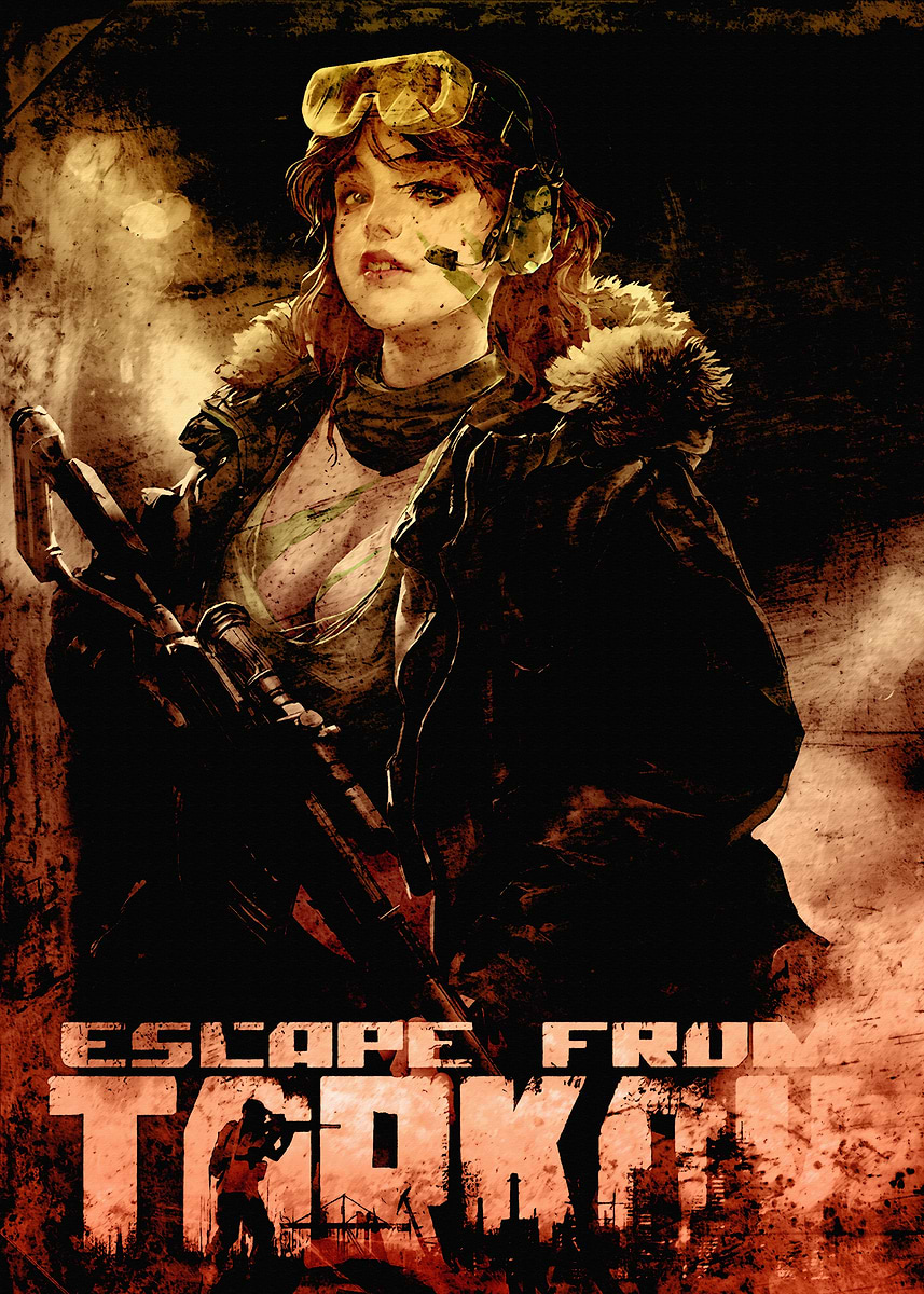 Escape From Tarkov - Female Character' Poster, picture, metal