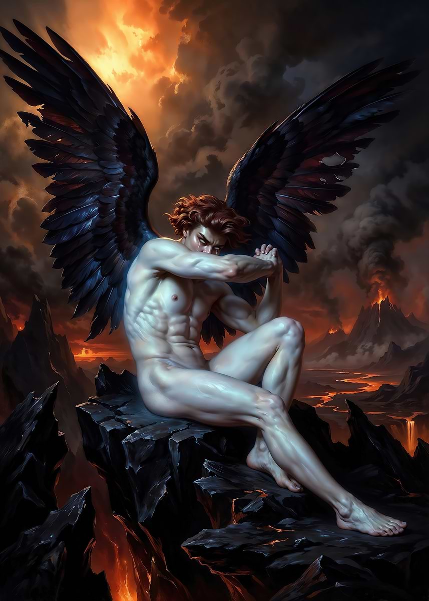 Fallen Angel — Exile of Light' Poster, picture, metal print, paint