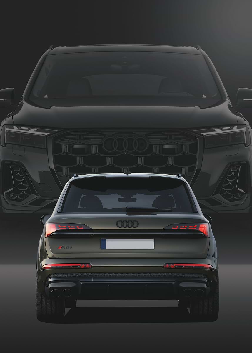 'Audi S Q7 Rear View' Poster, picture, metal print, paint by capture ...