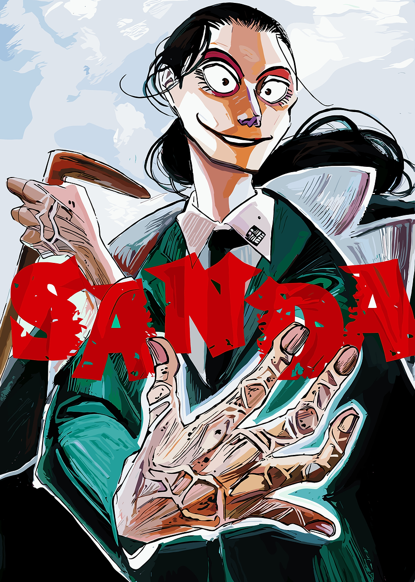 'Sanda Anime Character Illustration' Poster, picture, metal print ...