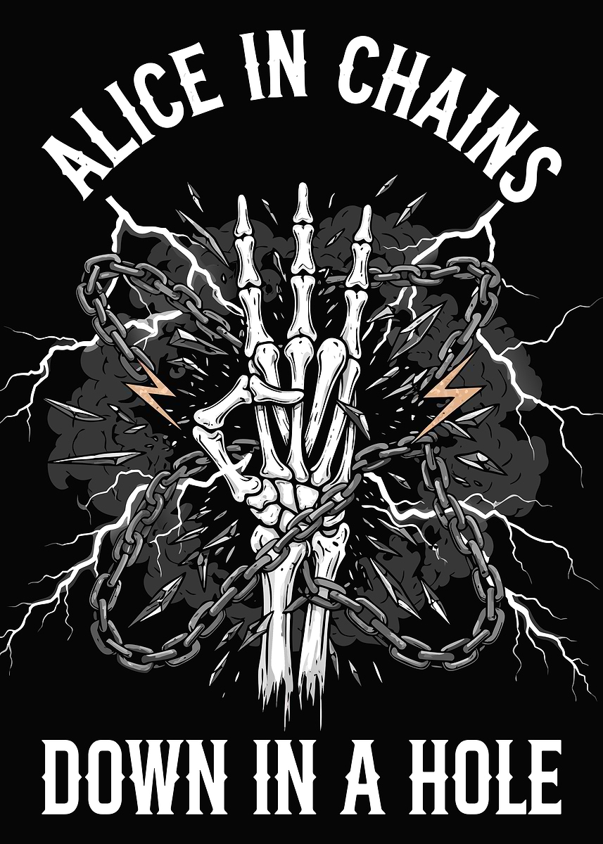 Alice in Chains - Down in a Hole' Poster, picture, metal print