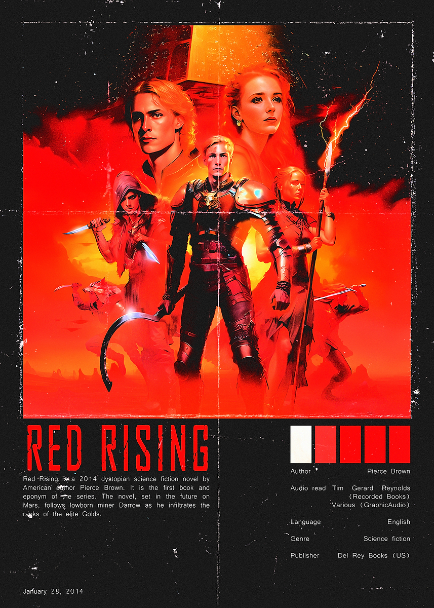 Red Rising Printable Map 'Red Rising book cover art' Poster, picture, metal print, paint by ...