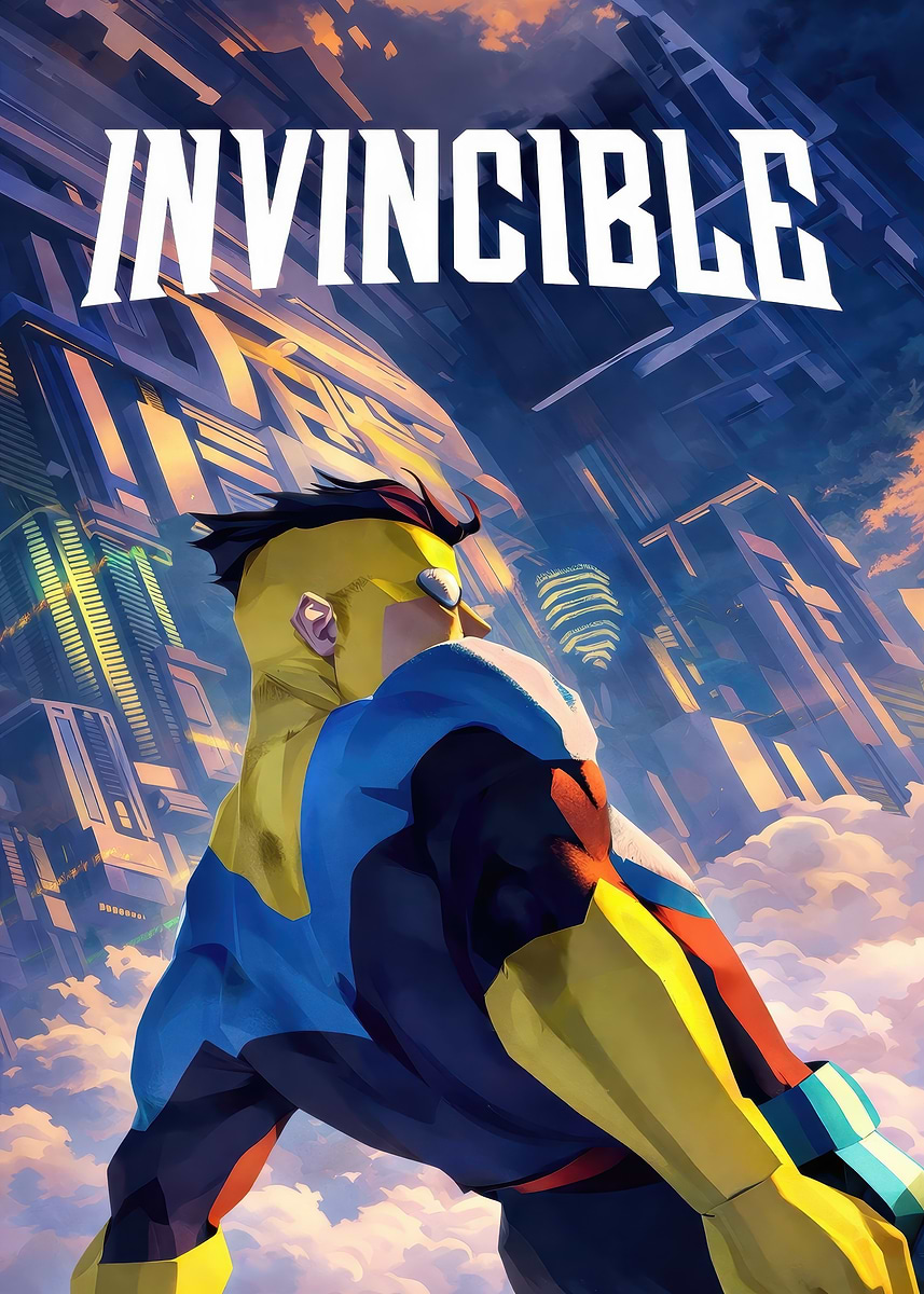 Invinable Poster 'Invincible' Poster, picture, metal print, paint by ElYUU | Displate