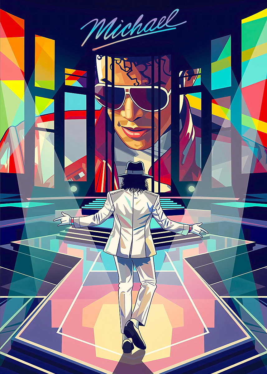 Michael Jackson' Poster, picture, metal print, paint by Movie