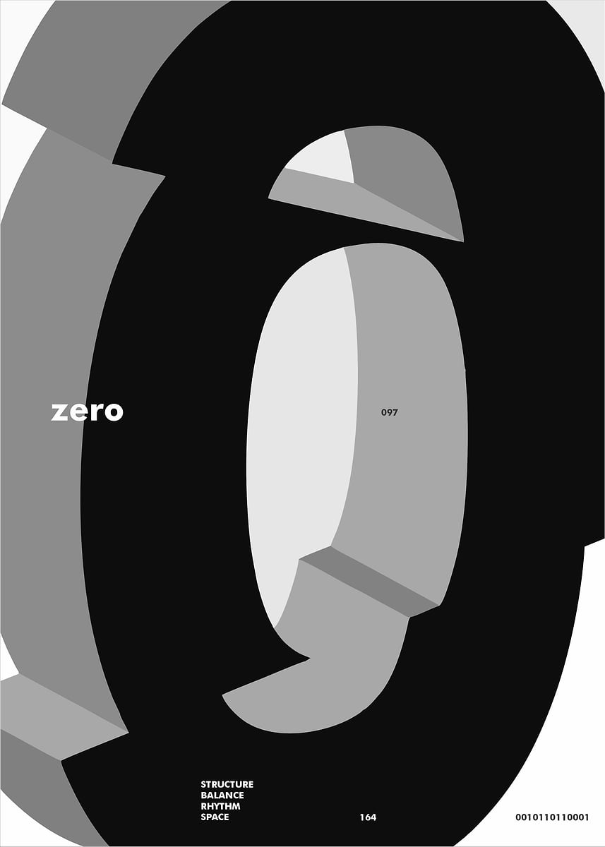 'Abstract Zero Graphic' Poster, picture, metal print, paint by ...