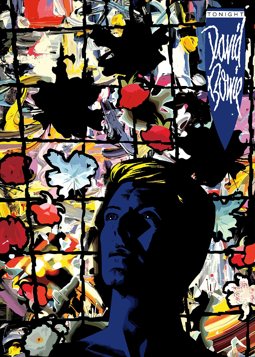 David Bowie 'Tonight' Album Cover' Poster, picture, metal print