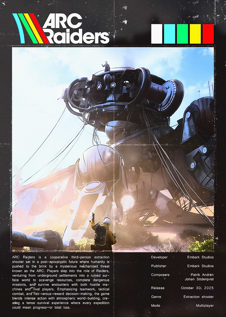 'ARC Raiders Game Poster' Poster, picture, metal print, paint by ...
