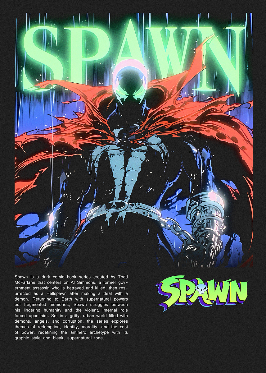 'Spawn Comic Book Art' Poster, picture, metal print, paint by adzinaz ...