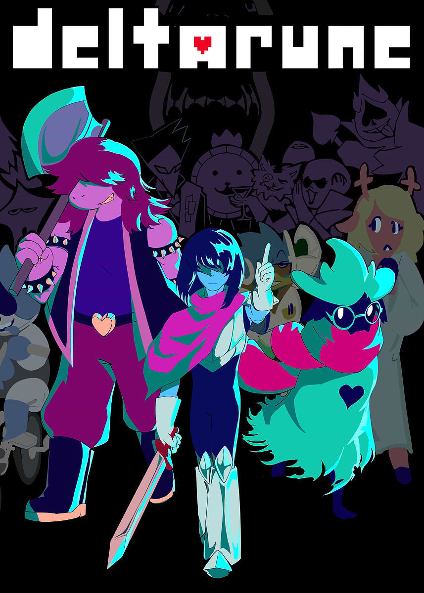 Deltarune Characters Poster Poster Picture Metal Print Paint By deltarune-characters-poster-poster-picture-metal-print-paint-by