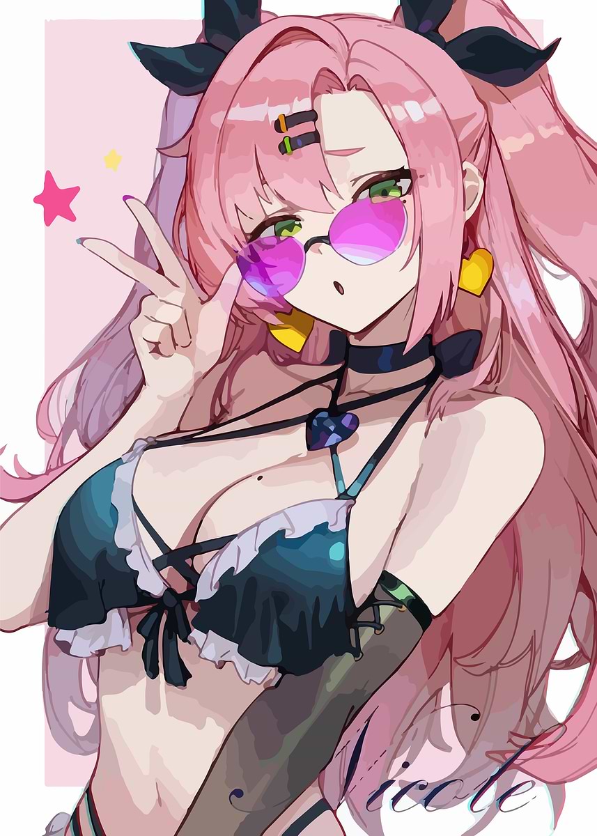デコガールページ Zenless Zone Zero Nicole' Poster, picture, metal print, paint by